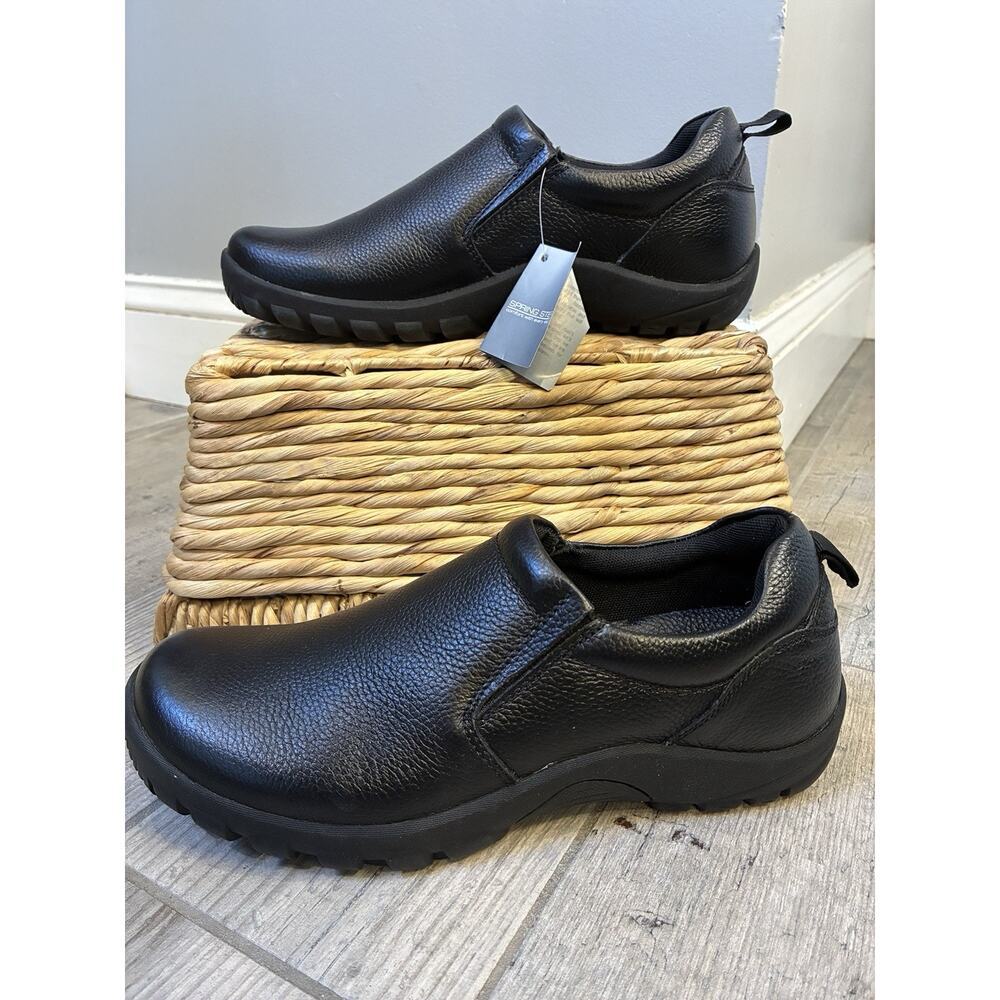 Spring Step Professional Beckham Men’s Slip-On Work Shoes Black EU 42 US 9 NWT